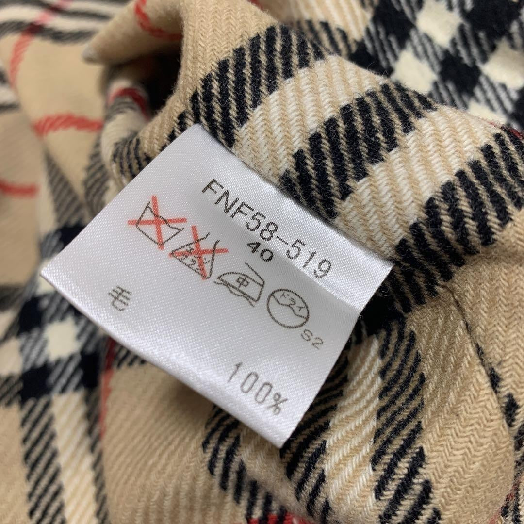 BURBERRY BLUE LABEL Coat Nova Check Asian fit L 40 US size M Beige Authentic