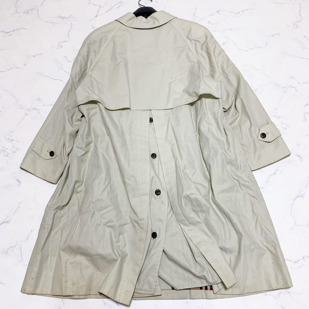BURBERRY Coat Nova Check Asian fit L US size M Beige Authentic