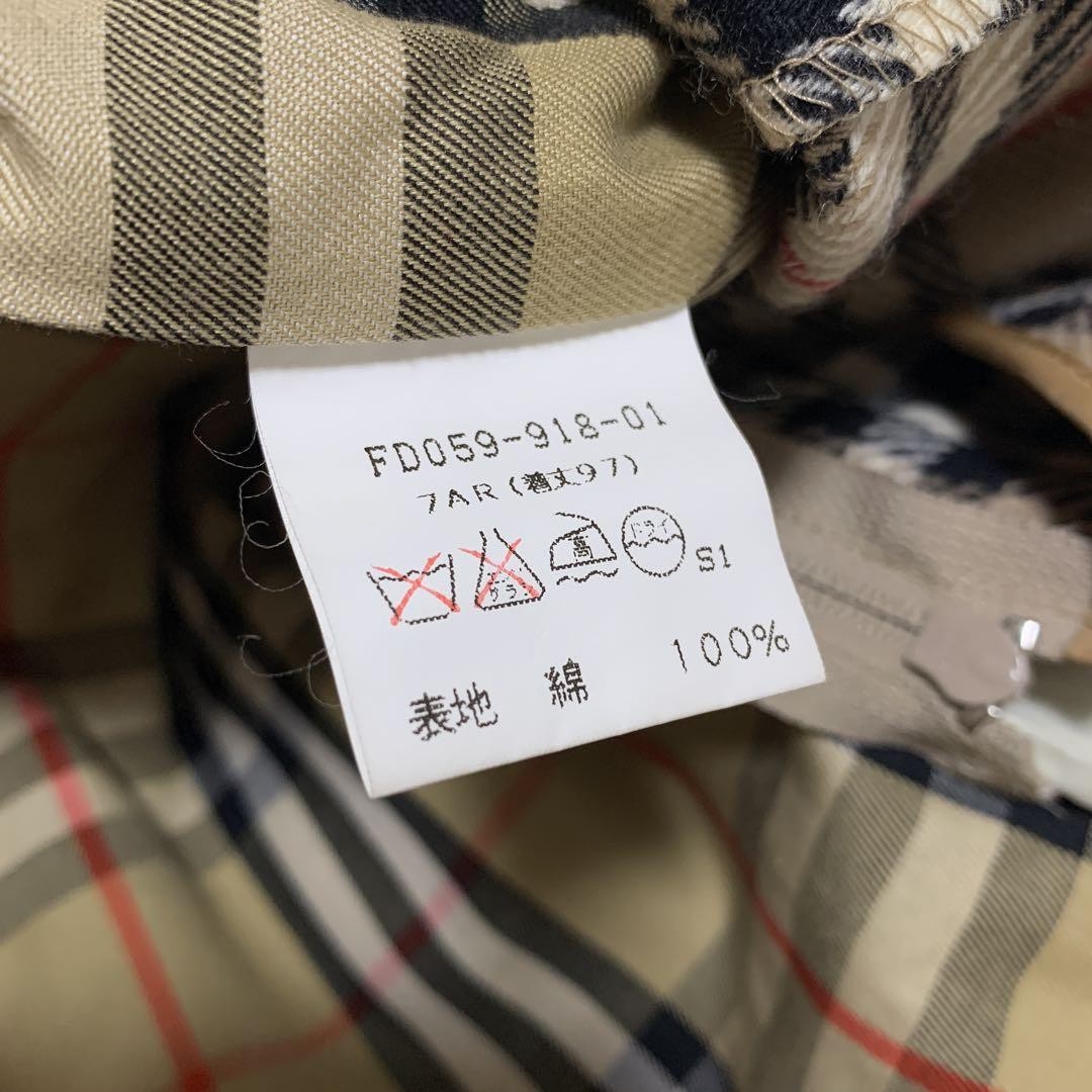 BURBERRY Coat Nova Check Asian fit L US size M Beige Authentic