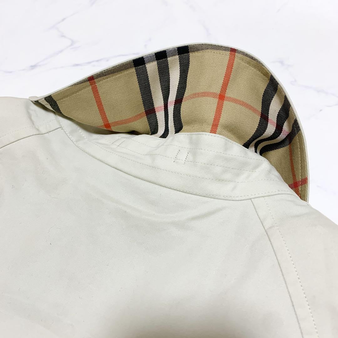 BURBERRY Coat Nova Check Asian fit L US size M Beige Authentic