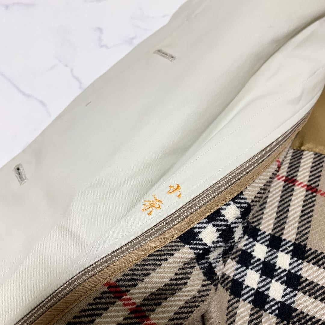 BURBERRY Coat Nova Check Asian fit L US size M Beige Authentic