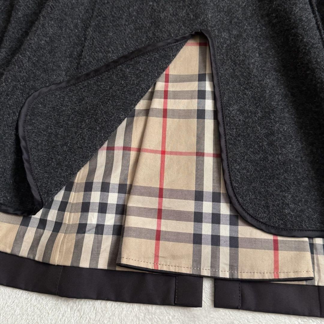 BURBERRY LONDON Coat Nova Check Asian fit M 38 US size S Black Authentic
