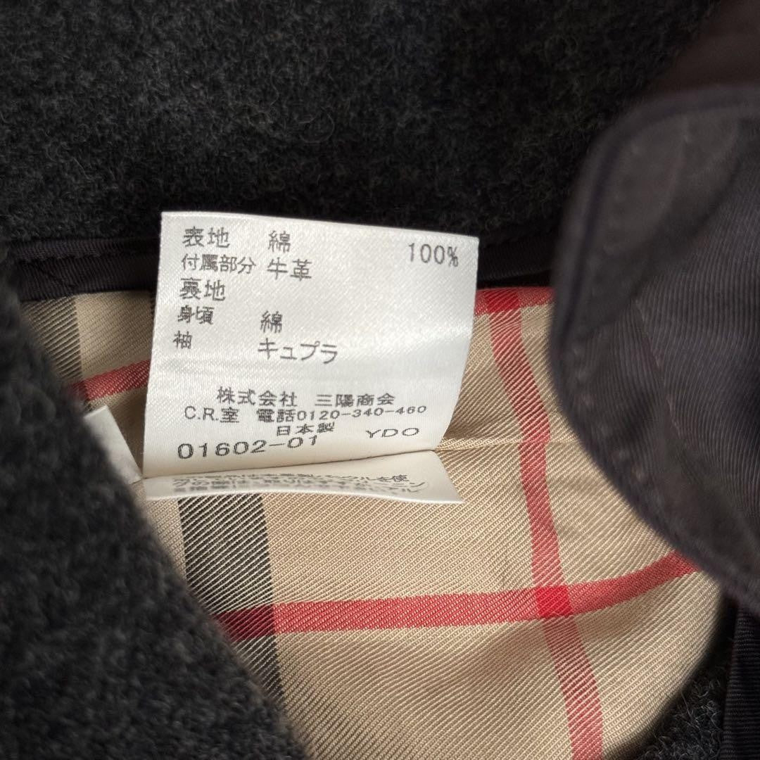 BURBERRY LONDON Coat Nova Check Asian fit M 38 US size S Black Authentic