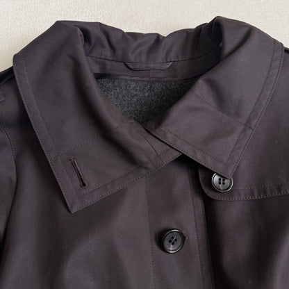 BURBERRY LONDON Coat Nova Check Asian fit M 38 US size S Black Authentic