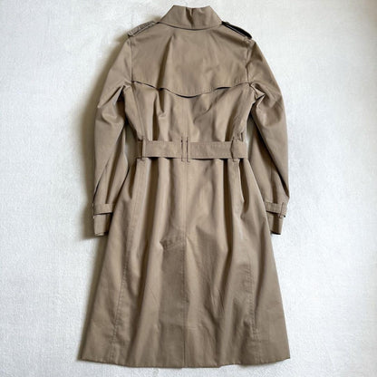 BURBERRY LONDON Coat Nova Check Asian fit S 36 US size XS Honey Beige Authentic