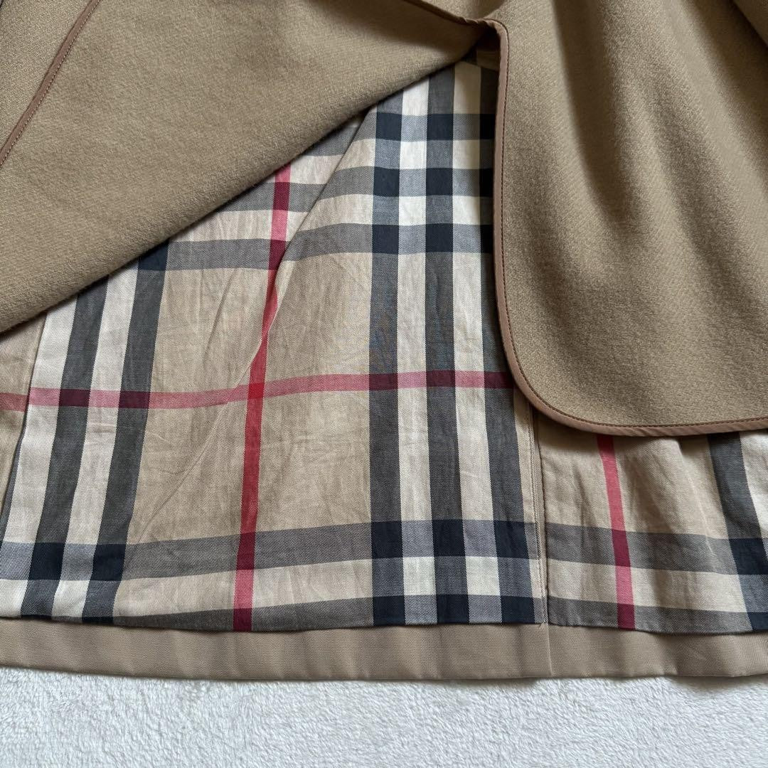 BURBERRY LONDON Coat Nova Check Asian fit S 36 US size XS Honey Beige Authentic
