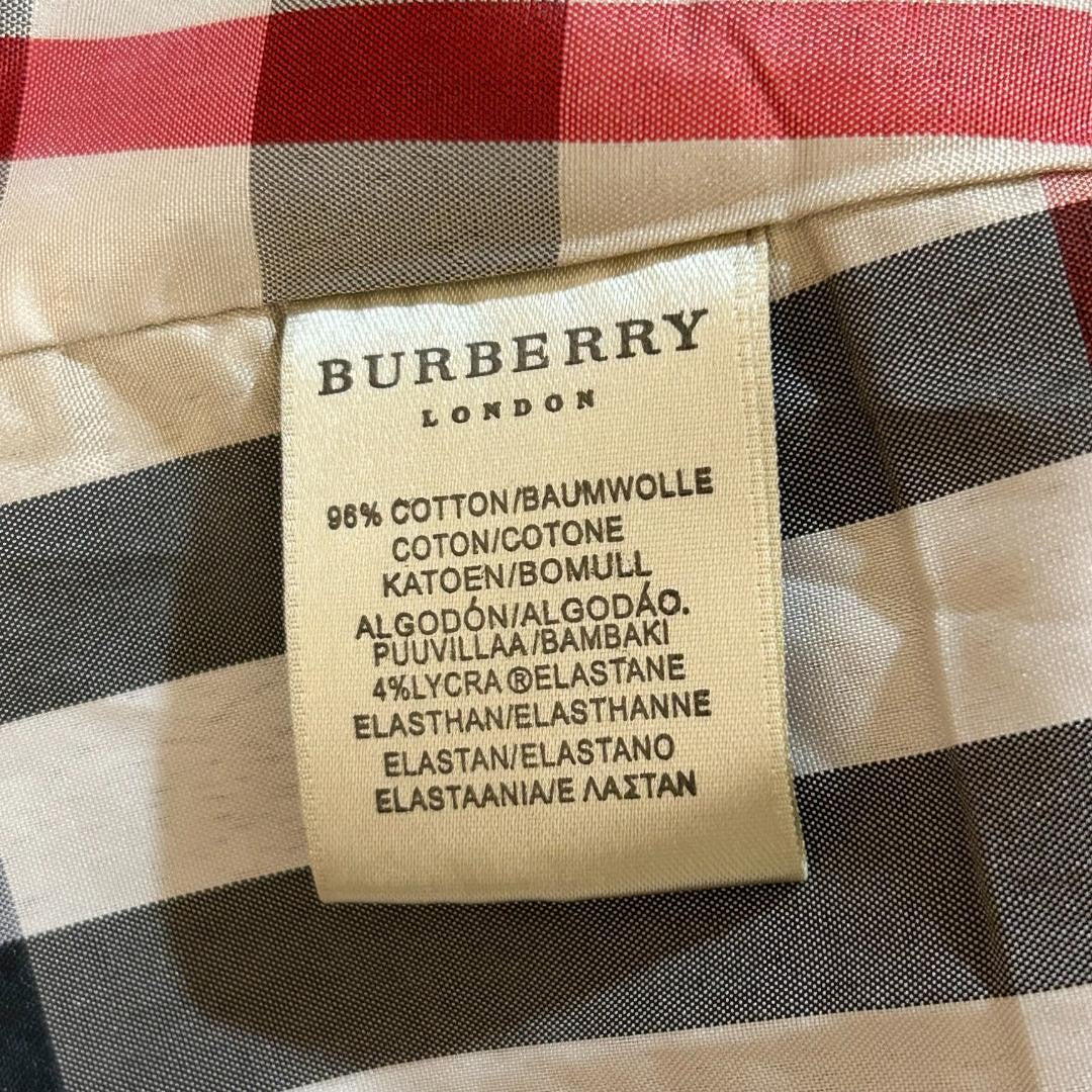 BURBERRY LONDON Coat Nova Check Asian fit 3XL US size 2XL Navy Authentic