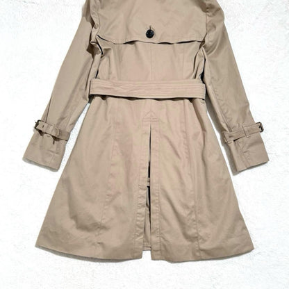 BURBERRY BLUE LABEL Coat Nova Check Asian fit M 38 US size S Beige Authentic