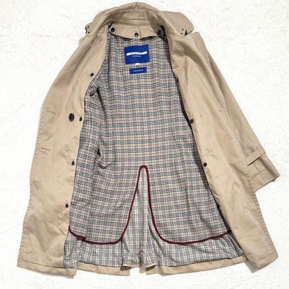 BURBERRY BLUE LABEL Coat Nova Check Asian fit M 38 US size S Beige Authentic