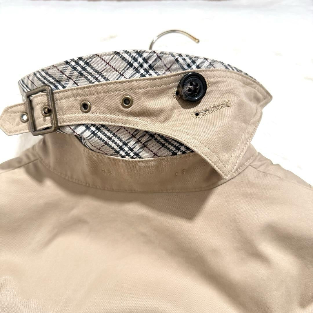 BURBERRY BLUE LABEL Coat Nova Check Asian fit M 38 US size S Beige Authentic