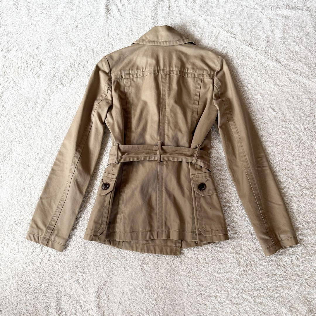 BURBERRY BLUE LABEL Coat Nova Check Asian fit L 40 US size M Beige Authentic