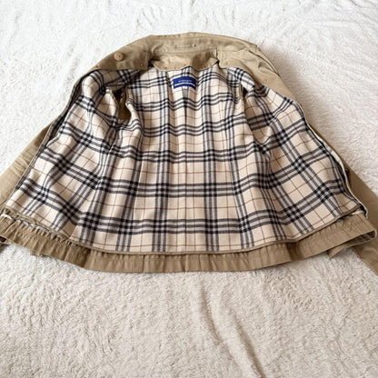 BURBERRY BLUE LABEL Coat Nova Check Asian fit L 40 US size M Beige Authentic