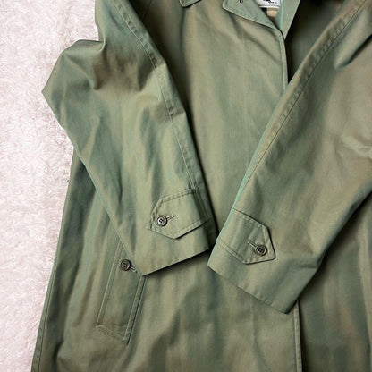 BURBERRY Coat Nova Check FREE SIZE Khaki Authentic