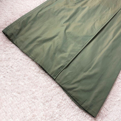 BURBERRY Coat Nova Check FREE SIZE Khaki Authentic