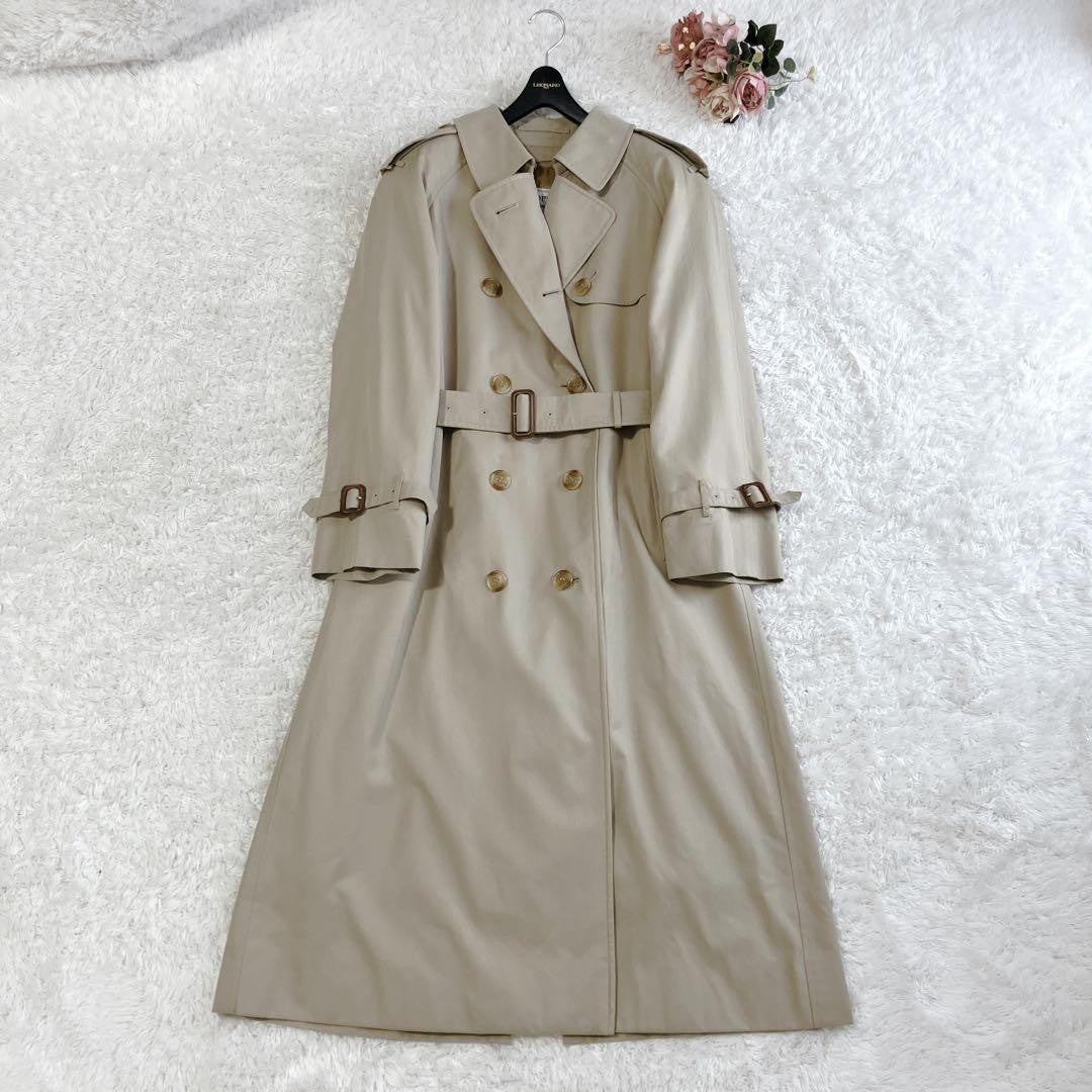 BURBERRY Coat Nova Check Asian fit XL US size L Beige Authentic