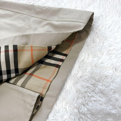 BURBERRY Coat Nova Check Asian fit XL US size L Beige Authentic