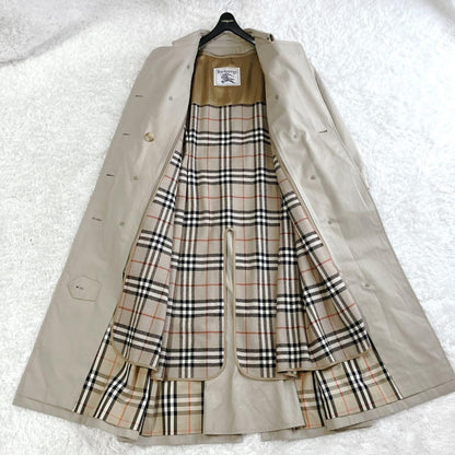 BURBERRY Coat Nova Check Asian fit XL US size L Beige Authentic