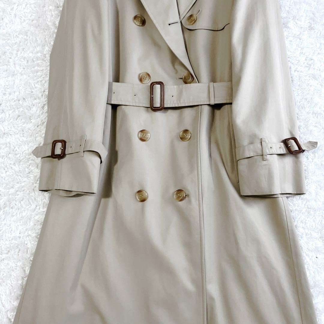 BURBERRY Coat Nova Check Asian fit XL US size L Beige Authentic
