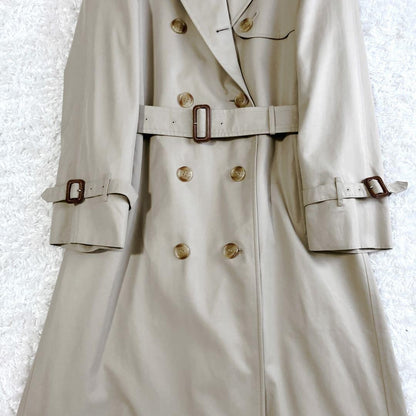 BURBERRY Coat Nova Check Asian fit XL US size L Beige Authentic