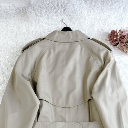 BURBERRY Coat Nova Check Asian fit XL US size L Beige Authentic