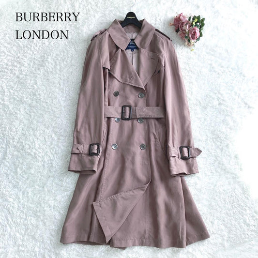 BURBERRY LONDON Coat Asian fit L 40 US size M Pink Authentic