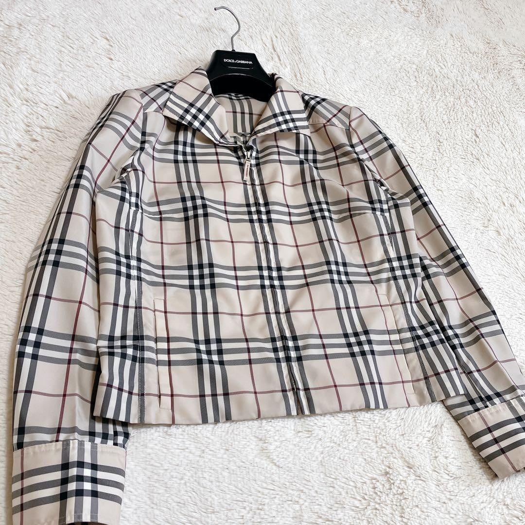 BURBERRY LONDON Jacket Nova Check Asian fit L 40 US size M Beige Authentic
