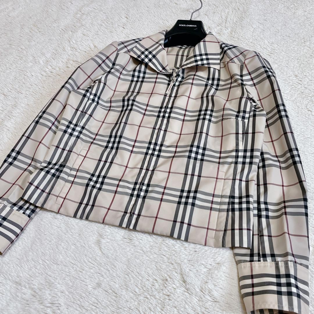 BURBERRY LONDON Jacket Nova Check Asian fit L 40 US size M Beige Authentic