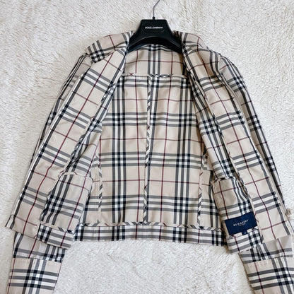 BURBERRY LONDON Jacket Nova Check Asian fit L 40 US size M Beige Authentic