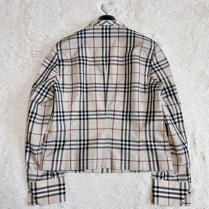 BURBERRY LONDON Jacket Nova Check Asian fit L 40 US size M Beige Authentic