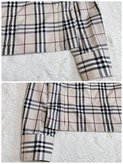 BURBERRY LONDON Jacket Nova Check Asian fit L 40 US size M Beige Authentic