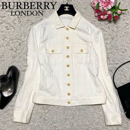 BURBERRY LONDON Jacket Asian fit L 40 US size M White Authentic