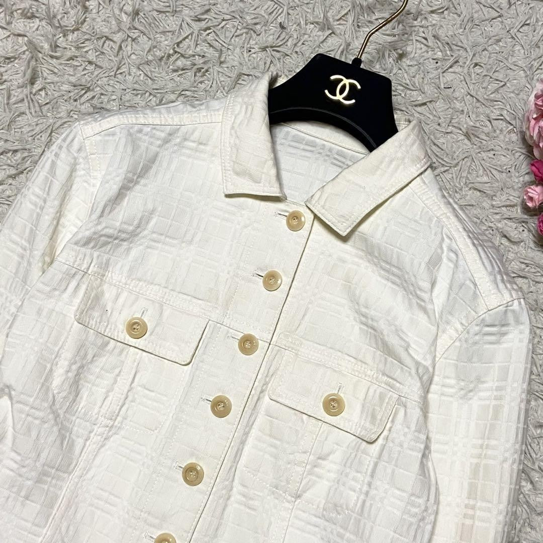 BURBERRY LONDON Jacket Asian fit L 40 US size M White Authentic