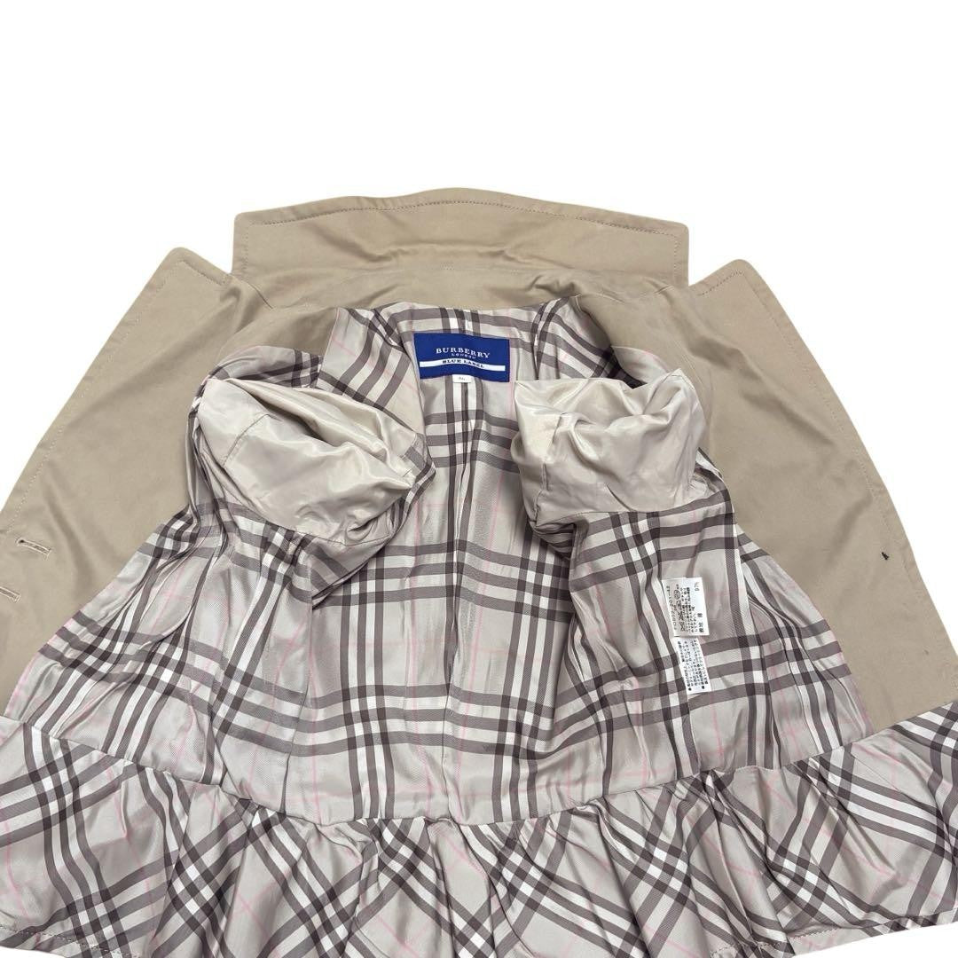 BURBERRY BLUE LABEL Jacket Nova Check Asian fit S 36 US size XS Beige Authentic