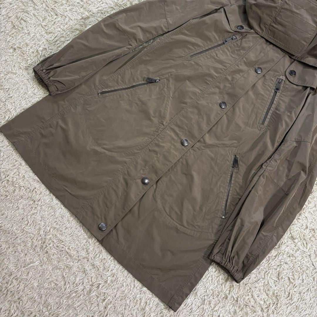 BURBERRY Mountain Hoodie Coat Nova Check Asian fit L 40 US size M Khaki Auth