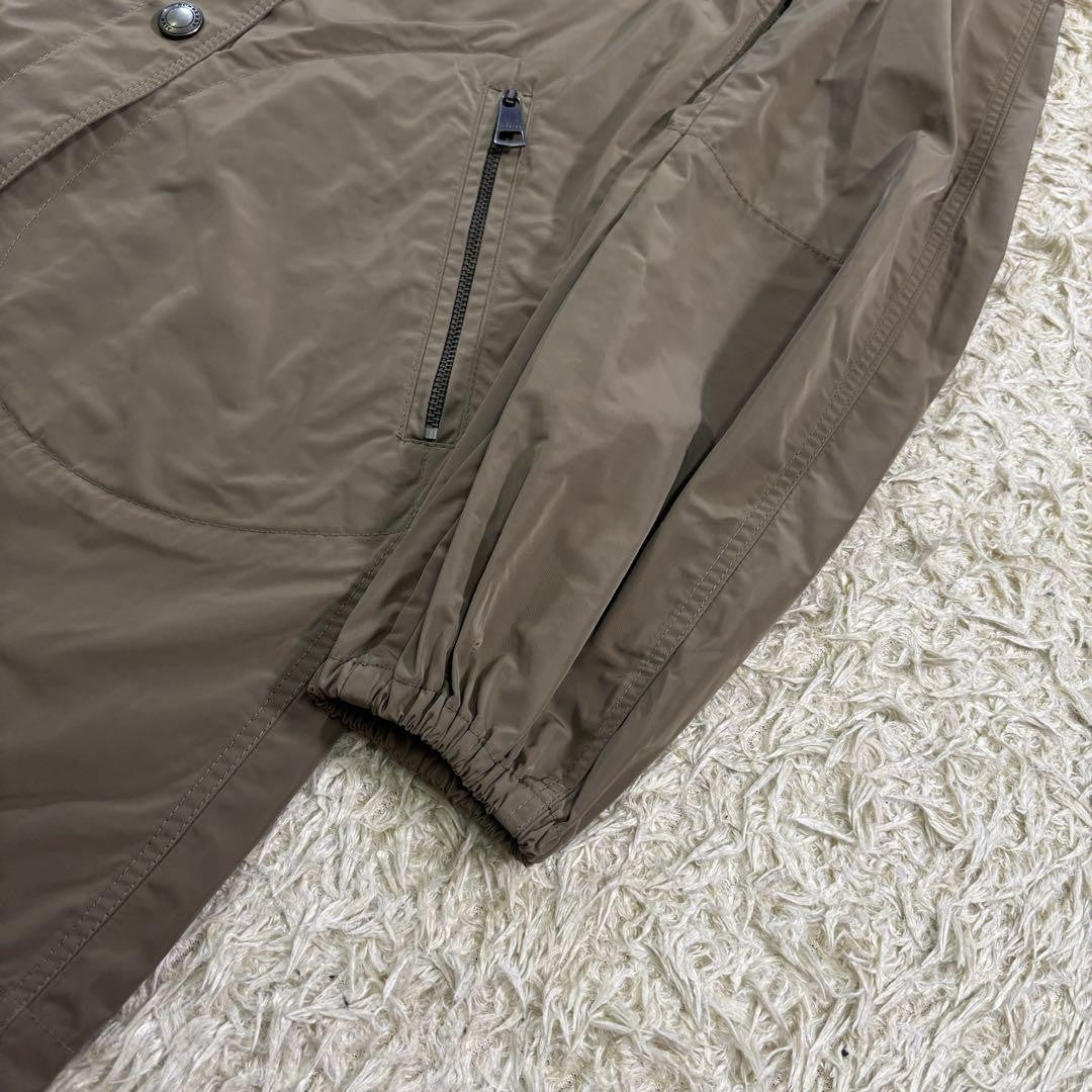 BURBERRY Mountain Hoodie Coat Nova Check Asian fit L 40 US size M Khaki Auth