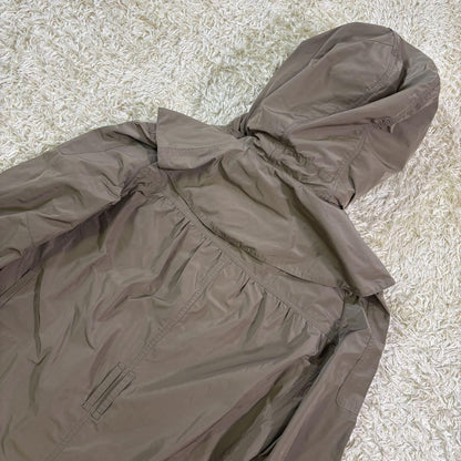 BURBERRY Mountain Hoodie Coat Nova Check Asian fit L 40 US size M Khaki Auth
