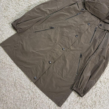 BURBERRY Mountain Hoodie Coat Nova Check Asian fit L 40 US size M Khaki Auth