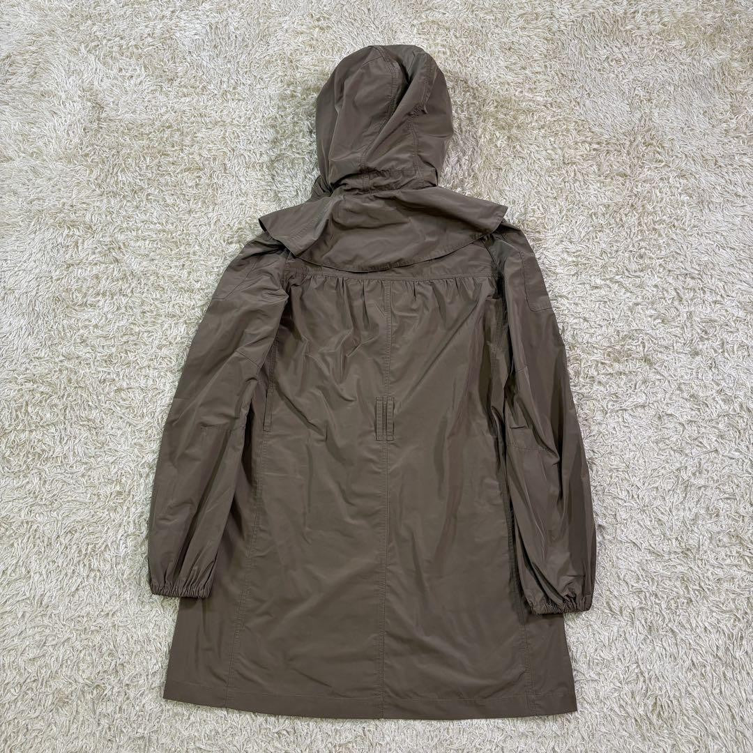 BURBERRY Mountain Hoodie Coat Nova Check Asian fit L 40 US size M Khaki Auth
