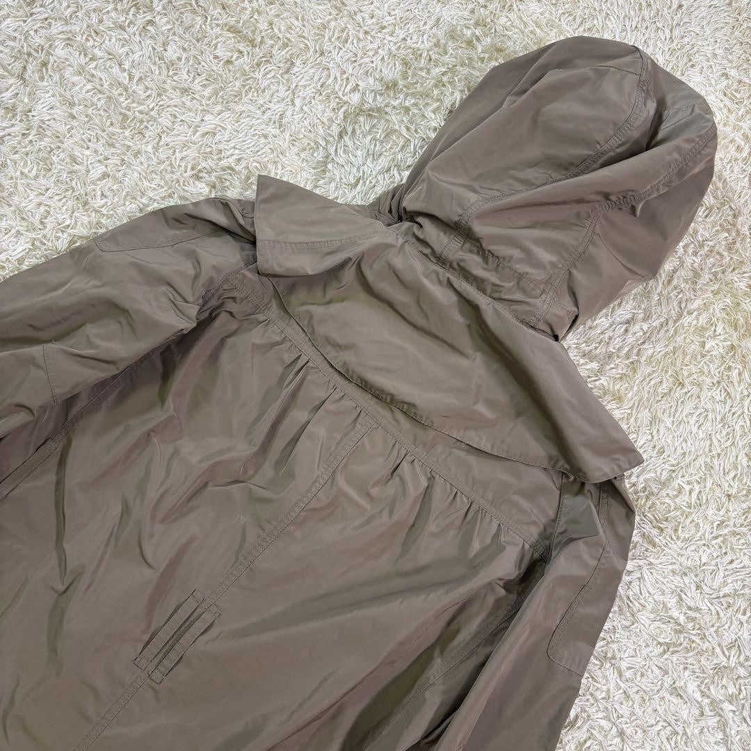 BURBERRY Mountain Hoodie Coat Nova Check Asian fit L 40 US size M Khaki Auth