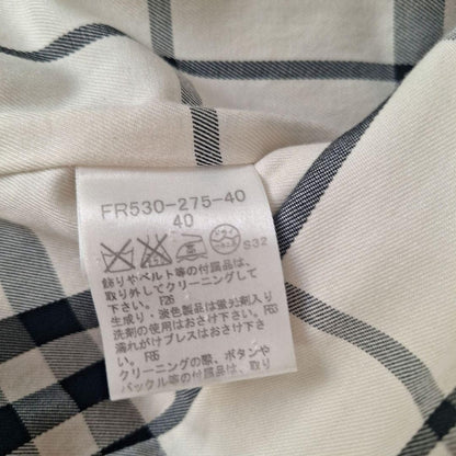 BURBERRY BLUE LABEL Coat Nova Check Asian fit L 40 US size M Honey Beige Auth