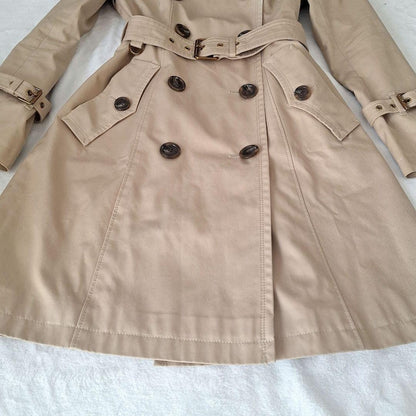 BURBERRY BLUE LABEL Coat Nova Check Asian fit L 40 US size M Honey Beige Auth