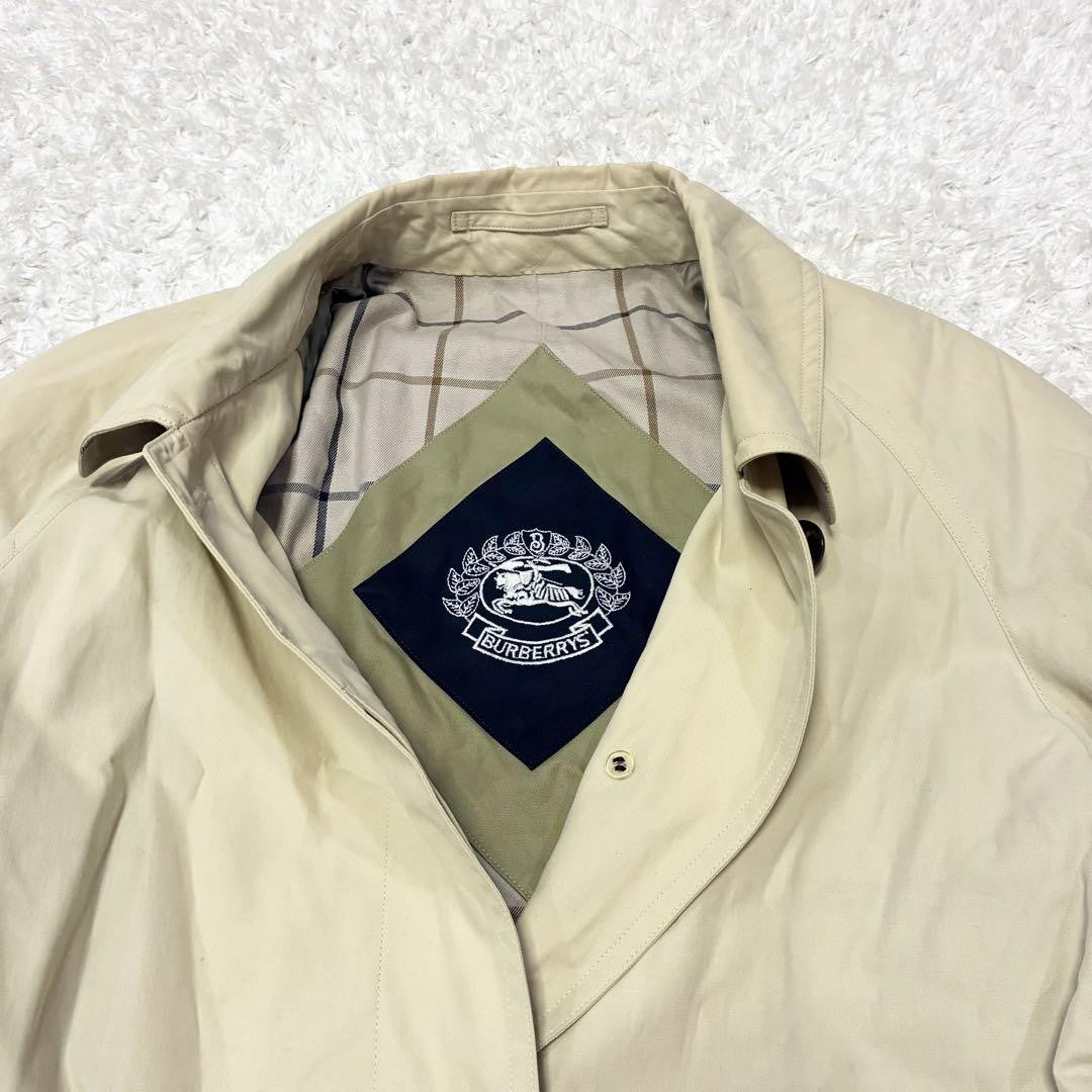BURBERRYS Coat Nova Check Asian fit S US size XS Light Beige Authentic