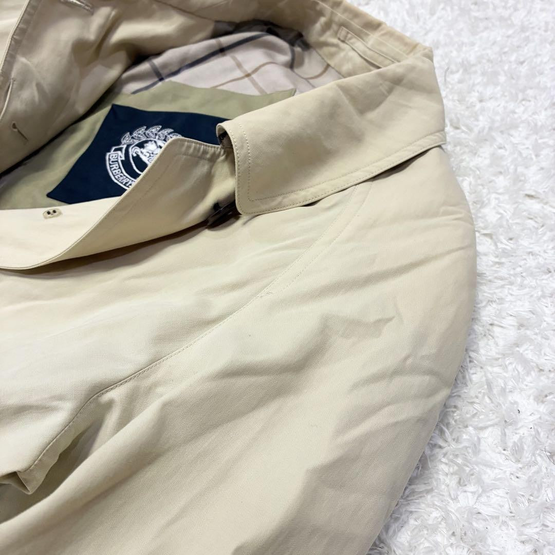 BURBERRYS Coat Nova Check Asian fit S US size XS Light Beige Authentic