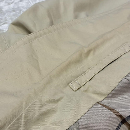 BURBERRYS Coat Nova Check Asian fit S US size XS Light Beige Authentic