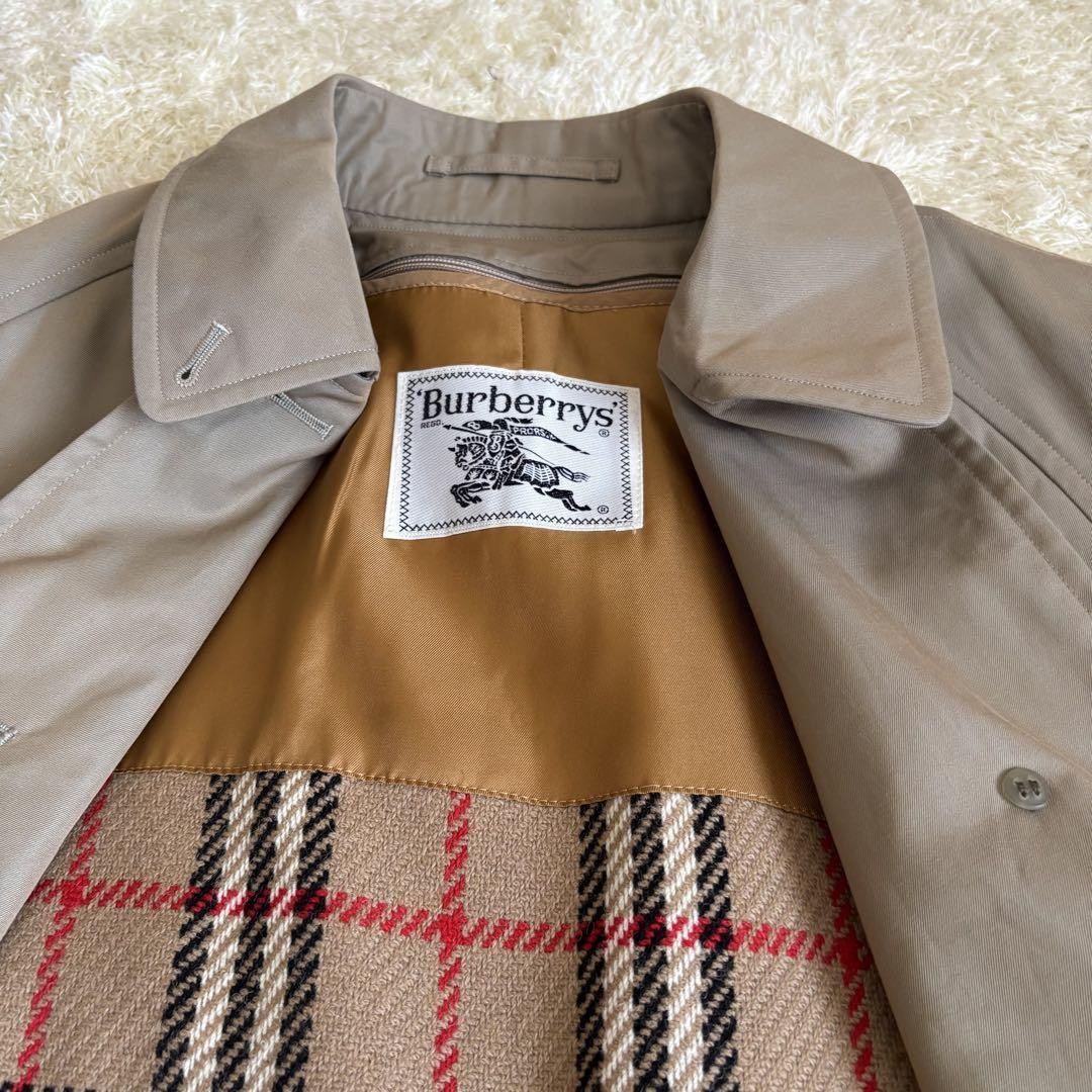 BURBERRYS Coat Nova Check Asian fit M US size S Beige Authentic