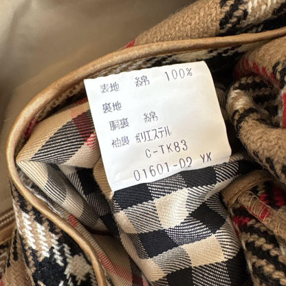 BURBERRYS Coat Nova Check Asian fit M US size S Beige Authentic