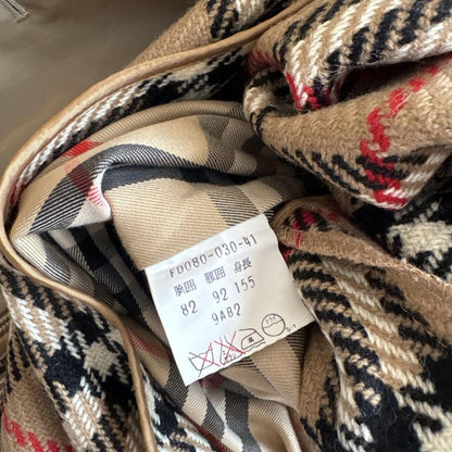 BURBERRYS Coat Nova Check Asian fit M US size S Beige Authentic
