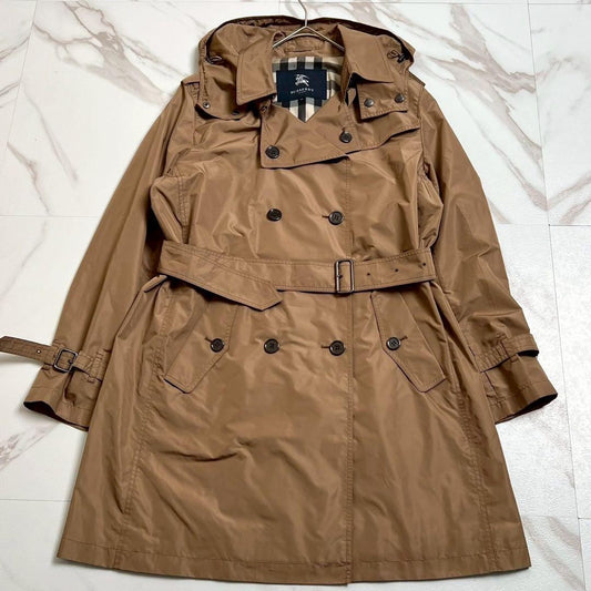 BURBERRY LONDON Coat Nova Check Asian fit XL US size L Beige Authentic