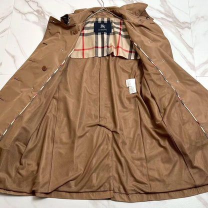 BURBERRY LONDON Coat Nova Check Asian fit XL US size L Beige Authentic