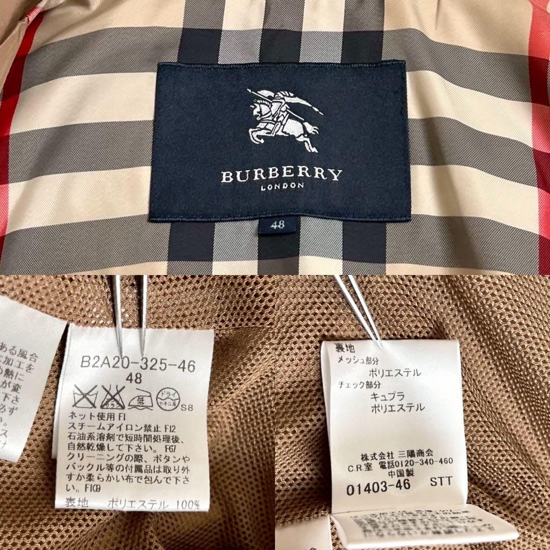 BURBERRY LONDON Coat Nova Check Asian fit XL US size L Beige Authentic